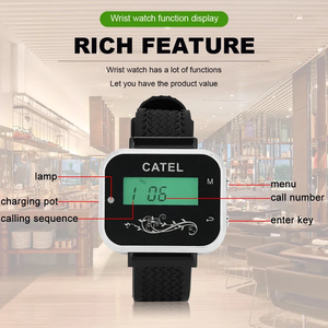 Catel ctw05 nhà hàng ctt19 35 nút gọi máy phát 4 Đồng hồ máy nhắn tin khách bồi bàn máy nhắn tin hàng đợi Hệ thống gọi điện thoại bảng buzzer - Product Image 4