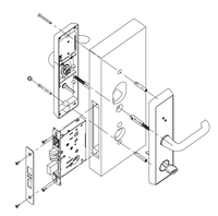 Serrure de porte RFID intelligente pour hôtel avec carte-clé et système de gestion du contrôle d'accès