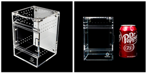 Boîte d'élevage de reptiles à boîtier transparent, cage de reptile acrylique magnétique de réservoir de terrarium d'élevage - Product Image 2