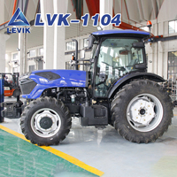 Tracteur agricole durable 110 CV à roues, conception antidérapante, couple élevé pour le travail des rizières et la préparation des terres humides