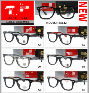 Unisexe Haute Qualité Designer RB Optique Vintage Rectangle Acétate Pin Jambe Lunettes Hommes Femmes Homme Femmes Acétate Pin Jambe RB - Product Image 6