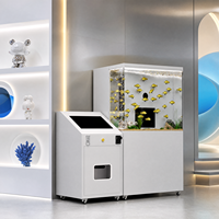 Machine de photomaton de luxe avec aquarium fermé sur le thème des poissons rouges et imprimante, pour centres commerciaux haut de gamme et lieux de divertissement