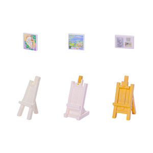 Micro Paysage Résine Ornement Peinture À L'huile Croquis Chevalet Mignon Maison De Poupée Aménagement Paysager Bureau Ornement De Bureau - Product Image 5