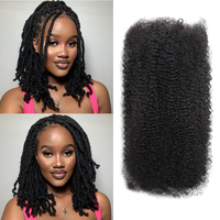 Cheveux humains chinois afro crépus en vrac, pré-étirés, double trame, faciles à installer, de haute qualité, les plus vendus