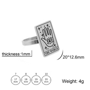 Bague minimaliste en acier inoxydable pour hommes et femmes - Product Image 4