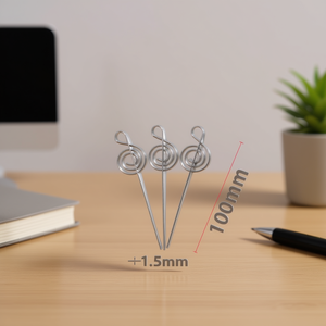 Ilan Porta Tarjeta Porta Biglietti da Visita in Metallo con Nota Musicale 100mm, Confezione da 3 Pezzi - Product Image 3