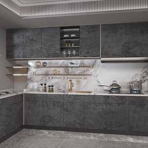 壁纸混凝土防水3D剥离贴黑灰水泥不干胶壁纸墙面厨房浴室 - Product Image 4