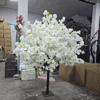 L79 Vente à chaud Décoration de table pour événement de mariage Centre de table Arbre à fleurs Soie artificielle Blanc Fleurs de cerisier en promotion