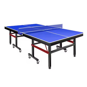 Table de tennis de table standard de compétition, table de <span class=keywords><strong>ping</strong></span>-<span class=keywords><strong>pong</strong></span> mobile d'intérieur avec roulettes, pour entraînement professionnel en club - Product Image 2