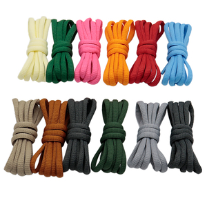 Coolstring 6mm Cordes Ovales Cordons Polyester Lacets Demi-Rond Athlétique Shoestring Trainer Lacets de Chaussures pour Baskets Adulte Unisexe - Product Image 1