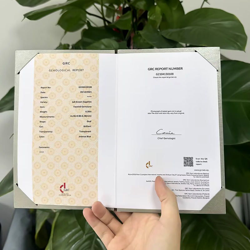 lab grown gemstone GRC