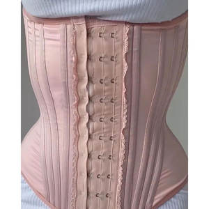 Sablier acier os ceinture Latex taille formateur pour femmes fermeture éclair et crochets Corset Sport Cincher acier os bas ventre graisse - Product Image 4