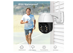 Cámara de Seguridad IP Inalámbrica WiFi para Exteriores con Zoom Óptico 4X, HD 1080P, Visión Nocturna a Color, Tipo Domo PTZ - Product Image 3