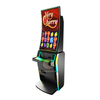 Machines de jeu vidéo tactiles verticales à écran courbe de 43 pouces Arylic Lighting Game Machine Cabinet