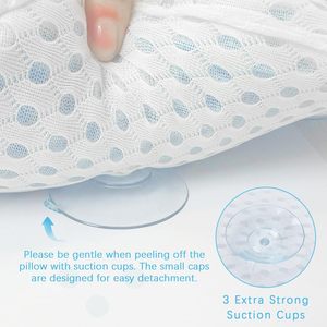 Cuscino ergonomico per vasca da bagno in TPE con 4D in Mesh vasca da bagno cuscini per il collo e la schiena per il Comfort del bagno - Product Image 4