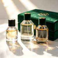 Bouteilles de parfum en verre cylindriques à fond épais en gros, 30ml 50ml 100ml, avec couvercles personnalisés sérigraphiés pour sérum de soin de la peau et cadeaux