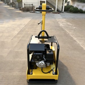 Compactadora de Placas Hidráulica Manual Amarilla con Motor para Uso en Obras de Construcción - Product Image 2