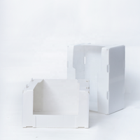Boîtes de rangement écologiques réutilisables sur mesure à prix avantageux, en Coroplast, pour la découpe et le tri, boîtes en plastique PP.