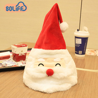 Nuova decorazione natalizia elettrica Wiggle Led albero di natale giocattoli Swing Dancing Christmas Santa Hat