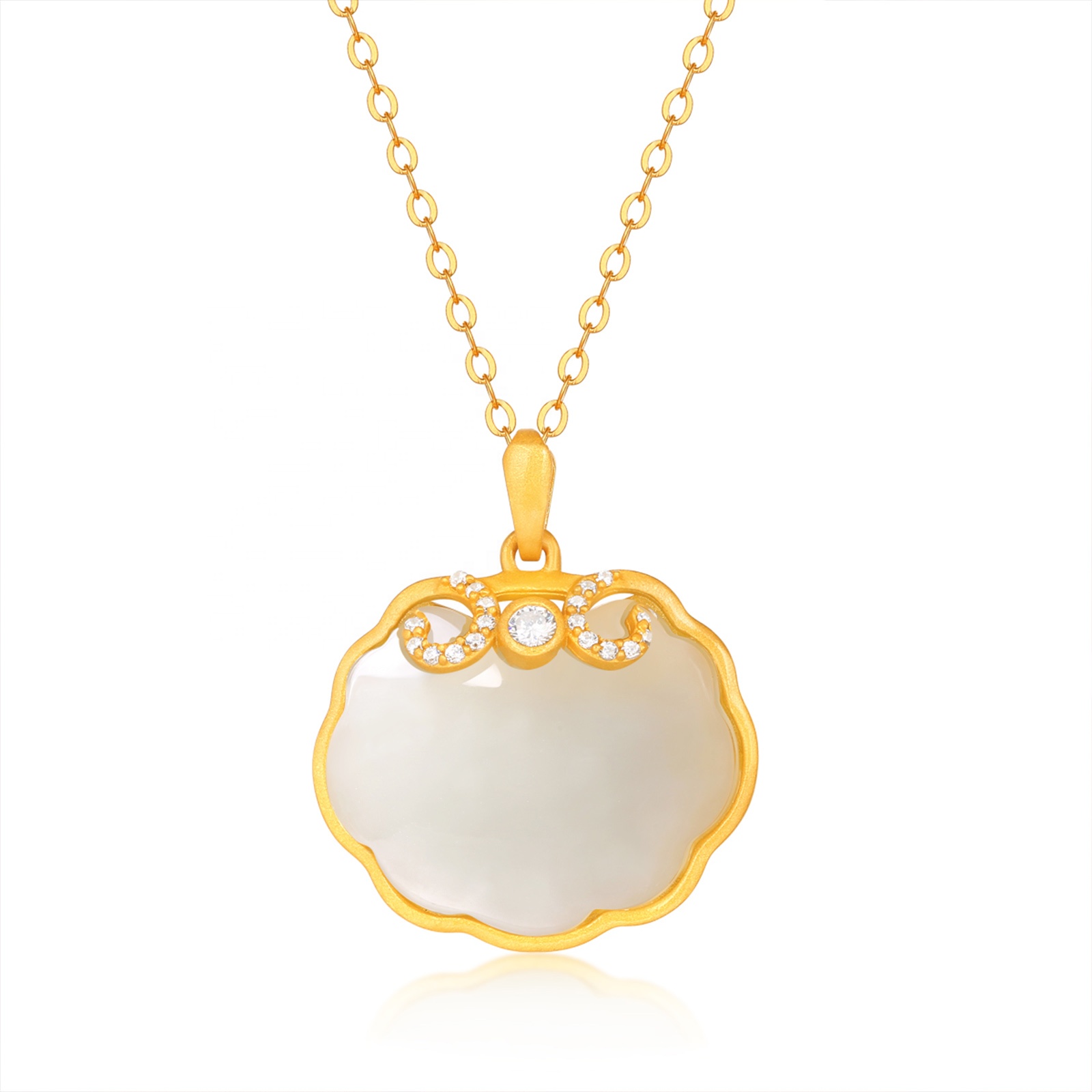 HMOIS Jade Jewelry Wishful thinking Wholesale 925 Silver Natural Hotan White Jade Charms Pendants