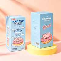 Boîte en carton personnalisée pour tasse à café avec estampage à chaud esthétique, motif floral, livraison express en 72h, emballage cadeau anti-écrasement
