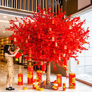 YOUTUBE TIK TOK Peach Artificial Chinese New Year Blessing Tree Activity Tree Landscaping Artificial Home Hotel Decoration - Product Image 3
