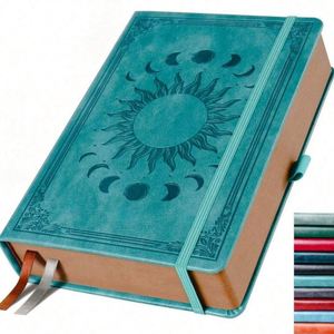 Eming Retro Custom A5 Diary Journal Thick Hardcover PU Leather Thermal Thread <b>Sewing</b> Binding Digital Printing Notebook - Product Image 2