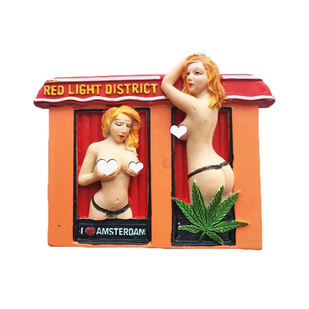 Amsterdam Nederland 3d Rosse Buurt Reizen Souvenirs Hars Handwerk Magneten Huis Keuken Decor Nederlandse Koelkast Magneten