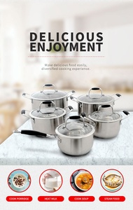 Vendita all'ingrosso <span class=keywords><strong>Korkmaz</strong></span> di lusso in metallo metallo Silicone Set da cucina Design moderno per uso domestico compatibile con Gas di induzione cinese - Product Image 3