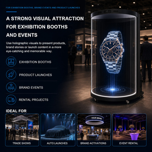 Vitrina Holográfica Semicircular de 75 Pulgadas 4K, Personaje Digital 3D con IA, 1300 Nits, Pantalla DLED Inteligente para Exhibiciones - Product Image 6