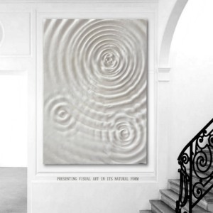 2025 Bán Buôn Tùy Chỉnh Tường Trừu Tượng Nghệ Thuật Wabi Sabi Khách Sạn Tường Nghệ Thuật 100% Handmade 3D Kết Cấu Thạch Cao Sơn - Product Image 1