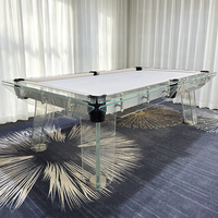 Table de billard très vendue avec plateau en bois pour tennis de table, table de billard en verre 7ft 8ft 9ft, table de billard moderne de luxe pour club de billard et hôtel