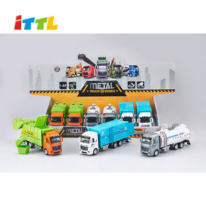 ITTL mayorista 1:38 Die Cast Metal hormigonera camión tirar hacia atrás coche <span class=keywords><strong>de</strong></span> juguete - Product Image 4
