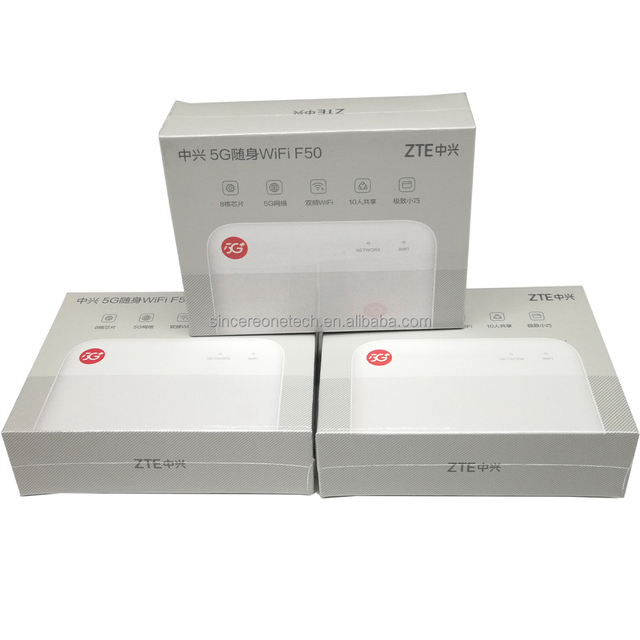 5G Pocket WiFi Router zte F50 Enterprise with Firewall VPN QoS