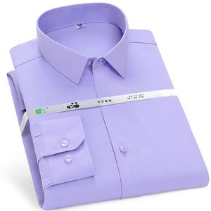 <span class=keywords><strong>Camisa</strong></span> de Vestir Elástica de Fibra de Bambú sin Hierro para Hombre, Ropa Formal de Negocios, Prenda de Vestir de <span class=keywords><strong>Manga</strong></span> <span class=keywords><strong>Larga</strong></span>, Prenda Profesional, Prenda de Vestir - Product Image 5