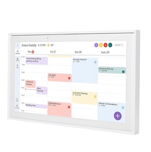 Wholesale High Quality INSOVISION Wood Wi-Fi Photo Frame with Video & MP3 1920X1080 Resolution Digital Table <b>Calendar</b> 2025 - Product Image 1
