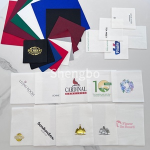 Tùy Chỉnh In Dùng Một Lần Airlaid Giấy Khăn Ăn Hiện Đại Linen Cảm Thấy Móc Bữa Ăn Tối Khăn Ăn - Product Image 1