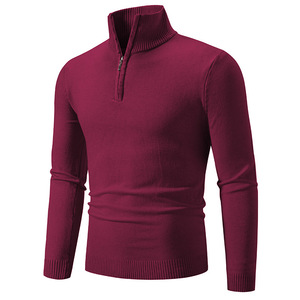 Maglione Pullover <span class=keywords><strong>uomo</strong></span> tinta unita mezza dolcevita manica lunga <span class=keywords><strong>Slim</strong></span> Fit maglione invernale da <span class=keywords><strong>uomo</strong></span> - Product Image 6