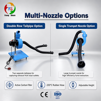 Chariot mobile d'extraction des gaz d'échappement avec filtration par charbon actif, simple et facile à utiliser, extracteur de gaz d'échappement