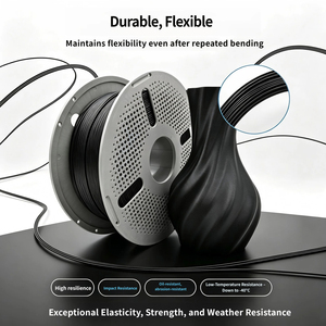 Filament 3D en fibre de carbone TPU 70D CF 1kg, résistant à l'usure, à fort rebond, à faible température, résistant aux chocs - Product Image 4