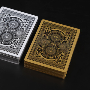 <span class=keywords><strong>Jeu</strong></span> de cartes de poker en PVC avec bord décoratif gaufré, étanche et lavable, pour les réunions à domicile - Product Image 4
