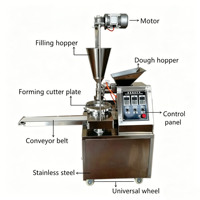 Machine automatique multifonctionnelle en acier inoxydable de qualité alimentaire, marque Jinchin, 2000W, haute capacité (20-200 PCS/MIN) pour la fabrication de Baozi et de crêpes vapeur