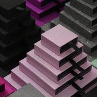 Boîte de présentation flottante personnalisée avec film PE pour le rangement et l'emballage de bijoux, pièces de monnaie et pierres précieuses