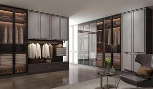 Toàn Bộ nhà tùy chỉnh phòng ngủ tủ quần áo tủ quần áo mô-đun bằng gỗ và kính cửa hiện đại sang trọng phòng ngủ đi bộ trong tủ quần áo - Product Image 3