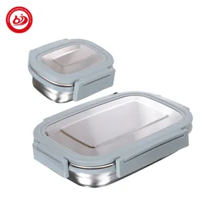 环保密封饭盒不锈钢便携式便当饭盒隔热餐桶食品容器