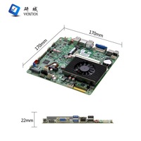 Placa base Intel X86 I5 I7 DDR3 DDR4 integrada Industrial Thin Itx LAN 2 RS232 COM Win10 Linux Mini Itx