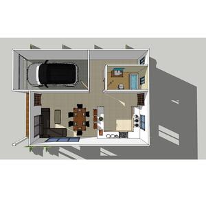 Casa Modular de Lujo 2025, 6 Dormitorios, Prefabricada, Impermeable, Nueva Tecnología, Modelo Inmobiliario para Gimnasio, Oficina y Baño - Product Image 2