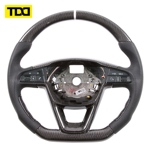 Volante de Fibra de Carbono Real TDD Compatible con Seat St Leon Cupra Mk2 Mk3 - Product Image 2