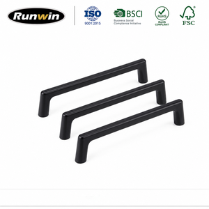 <strong>Modern</strong> Matte <strong>Black</strong> Zinc Alloy 128mm Handles for Furniture Hardware Bedroom Wardrobe Kitchen Cabinet Bathroom <strong>Drawer</strong> Pulls Use - Product Image 1