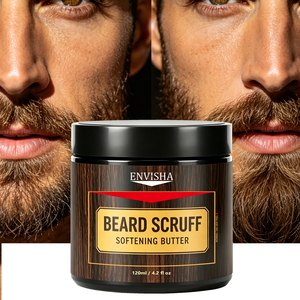 Produits de soin de la barbe naturels à base de plantes de haute qualité, hydratant quotidien biologique pour adoucir et lisser la barbe, beurre adoucissant pour la barbe - Product Image 1